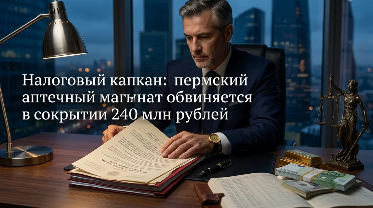 Налоговый капкан: пермский аптечный магнат обвиняется в сокрытии 240 млн рублей